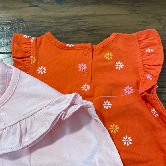 New 2 pack ruffle bubble romper set size 3-6 months - Picture 6 of 9